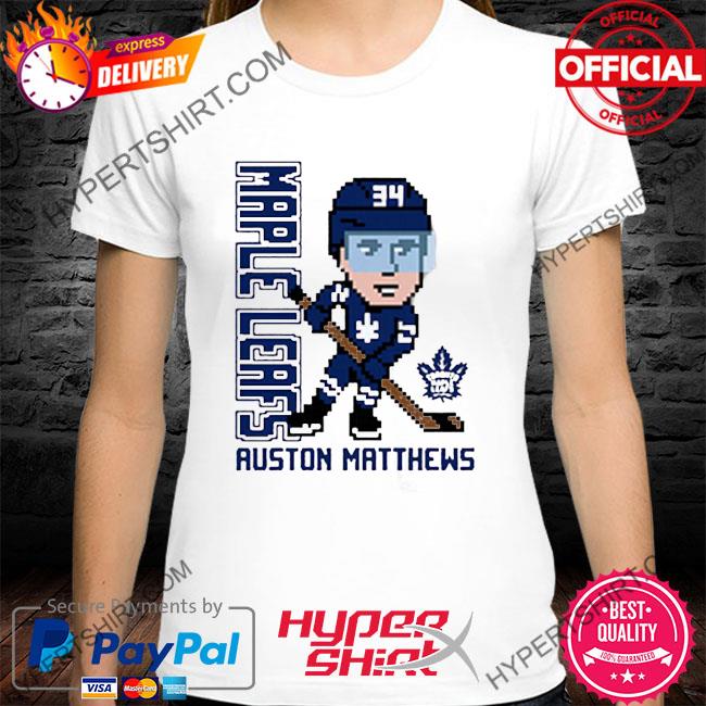 Official Auston Matthews Toronto Maple Leafs Youth Pixel Player 2.0 T-Shirt