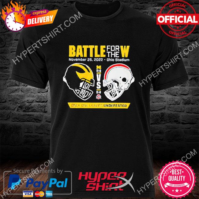 Official valiant University Of Michigan Football Vs Ohio State 2022 Battle For The W Vintage T-Shirt
