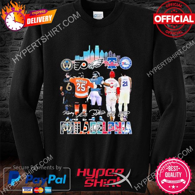 Philadelphia Teams Flyers Eagles Phillies 76Ers Union T Shirt, hoodie,  sweater, long sleeve and tank top