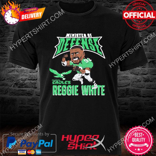 Reggie White Philadelphia Eagles Caricature Retired Player Tri-Blend Shirt