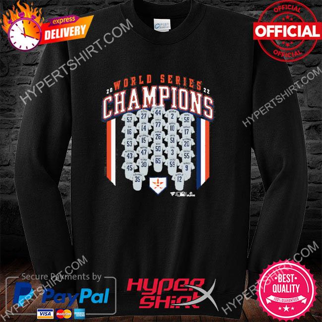 Official Houston Astros Fanatics Branded 2022 World Series Champions Custom  Shirt, hoodie, sweater, long sleeve and tank top