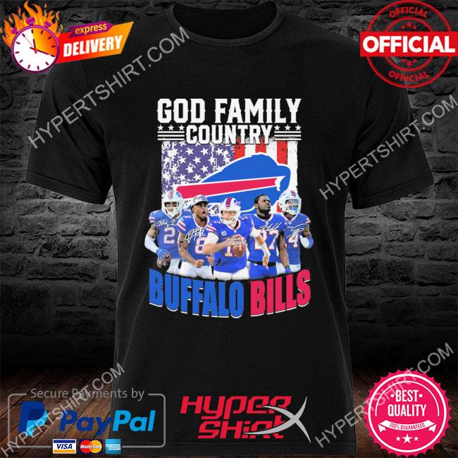 Buffalo Bills Logo With American Flag Short Sleeve Shirt