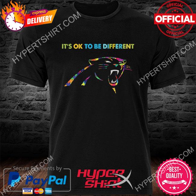 Official It's ok to be different Carolina Panthers shirt