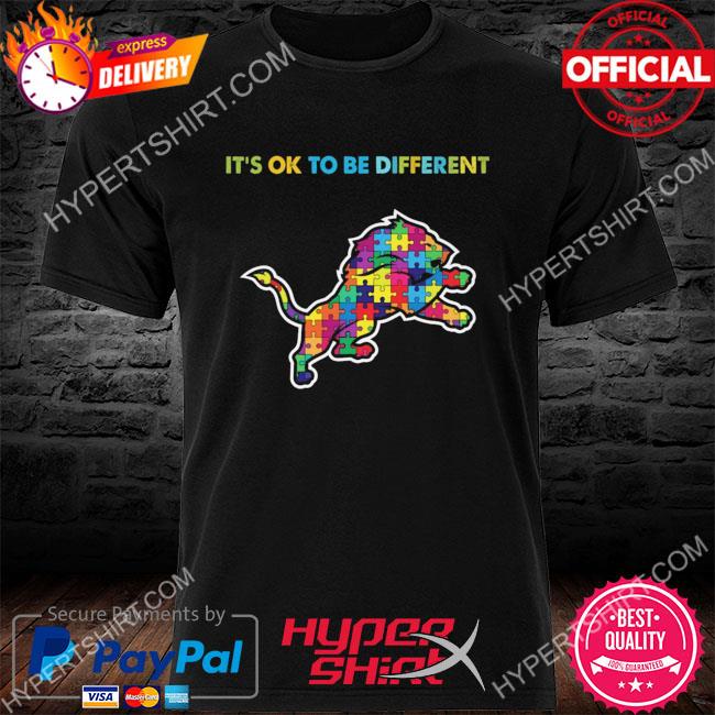 Official It's ok to be different Detroit Lions shirt