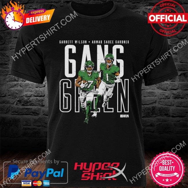 Sauce Gardner & Garrett Wilson New York J Gang Green T-Shirt, hoodie,  sweater, long sleeve and tank top