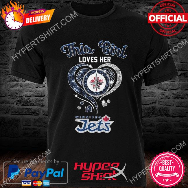 Official this girl loves her Winnipeg Jets heart 2023 shirt