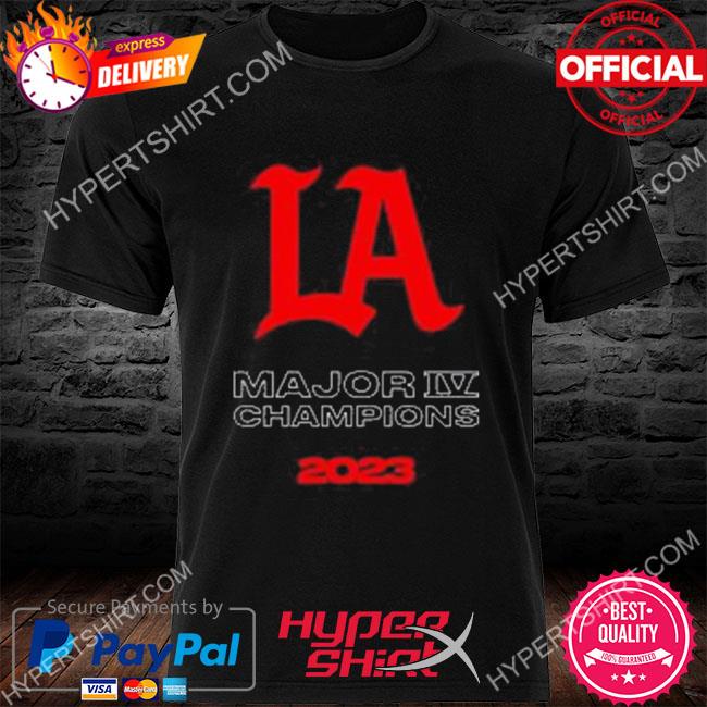 Official 100 thieves merch la thieves 2023 major iv champions shirt