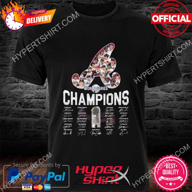 Whimsical Thinker Braves World Series Champion Hoodie