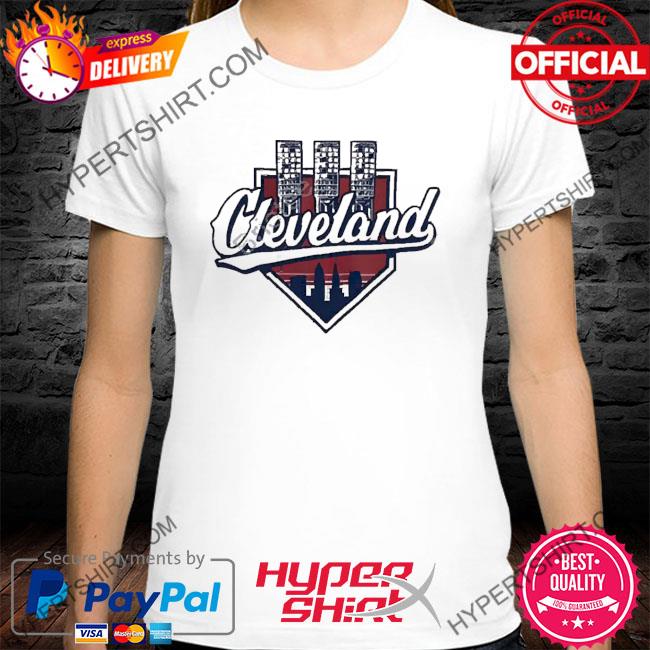 Official Cleveland Baseball Lights Beige Sweatshirt