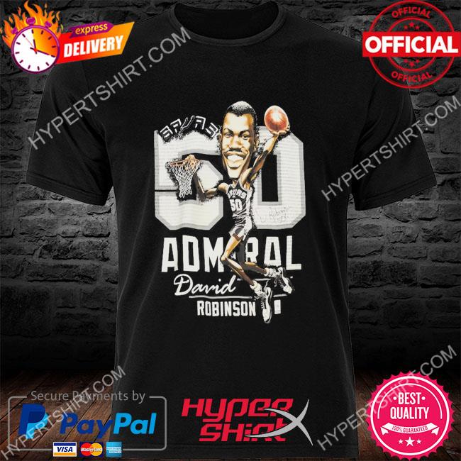 Official david robinson san antonio spurs mitchell & ness hardwood classics caricature shirt