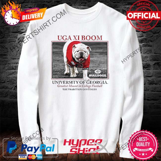 Men's White Georgia Bulldogs UGA XI Boom T-Shirt