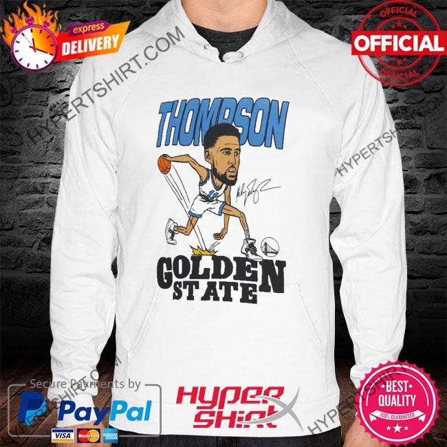 Official homage klay thompson white golden state warriors caricature tri-blend s hoodie