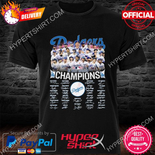 Officially Licensed MLB Men's Dodgers 2022 Division Champions T-Shirt -  20932278