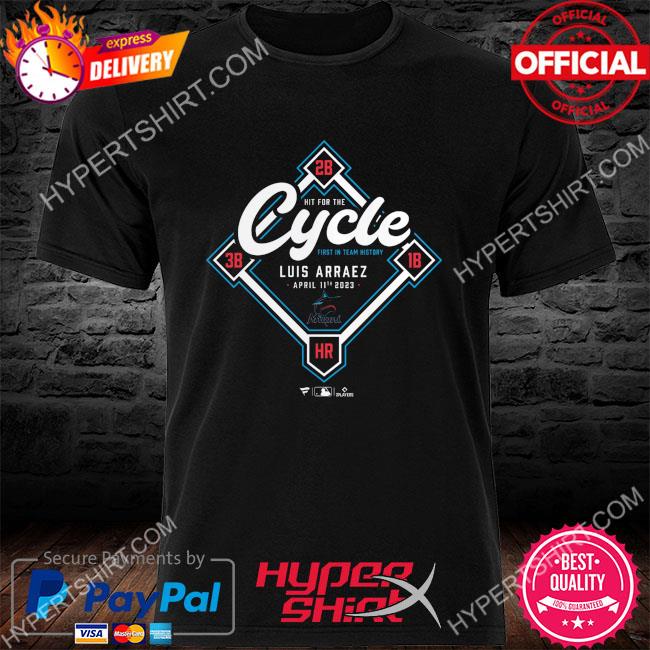 Official luis Arraez Miami Marlins Cycle 2023 T-Shirt