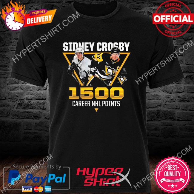 Premium Sidney crosby Pittsburgh penguins 1500 career points signatures shirt