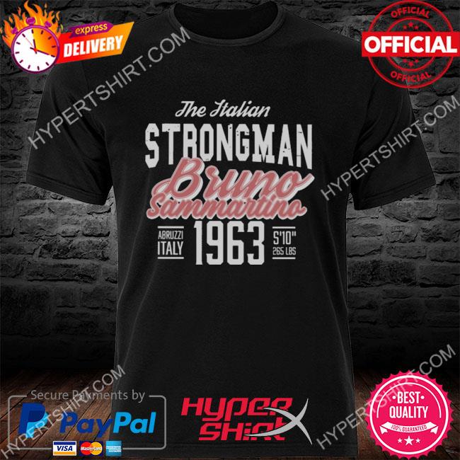 Premium the italian strongman bruno sammartino 1963 shirt