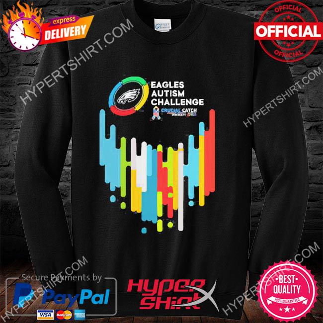 Philadelphia Eagles autism challenge crucial catch intercept autism shirt,  hoodie, sweater, long sleeve and tank top