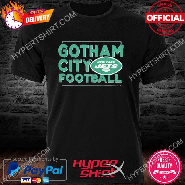 New York Jets Gotham City Football Iconic Hometown Graphic T-Shirt - Mens