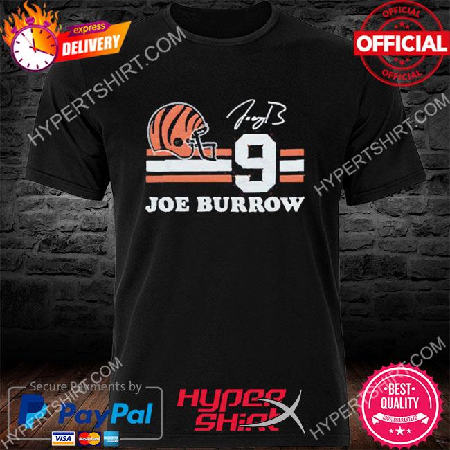 Cincinnati Football Navy Joe Burrow #9 T-shirt , Jersey Tee