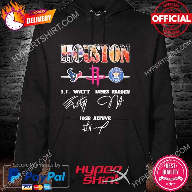 Houston Sport Team J J Watt James Harden Jose Altuve Signatures T-shirt -  Shibtee Clothing