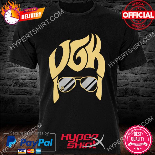Official vGK & Elvis Vegas Golden Knights Black T-shirt - 2020 Trending Tees