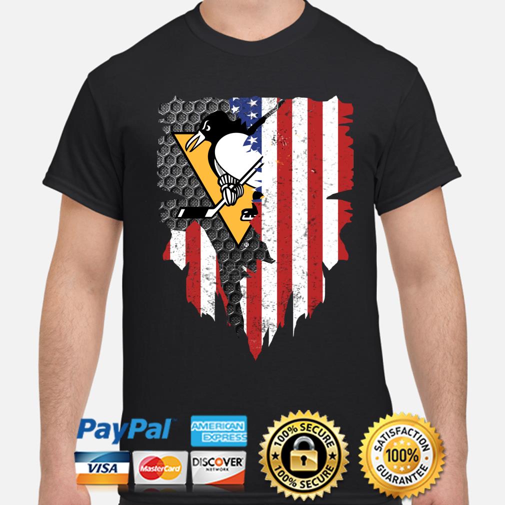 Pittsburgh penguins 2025 american flag shirt