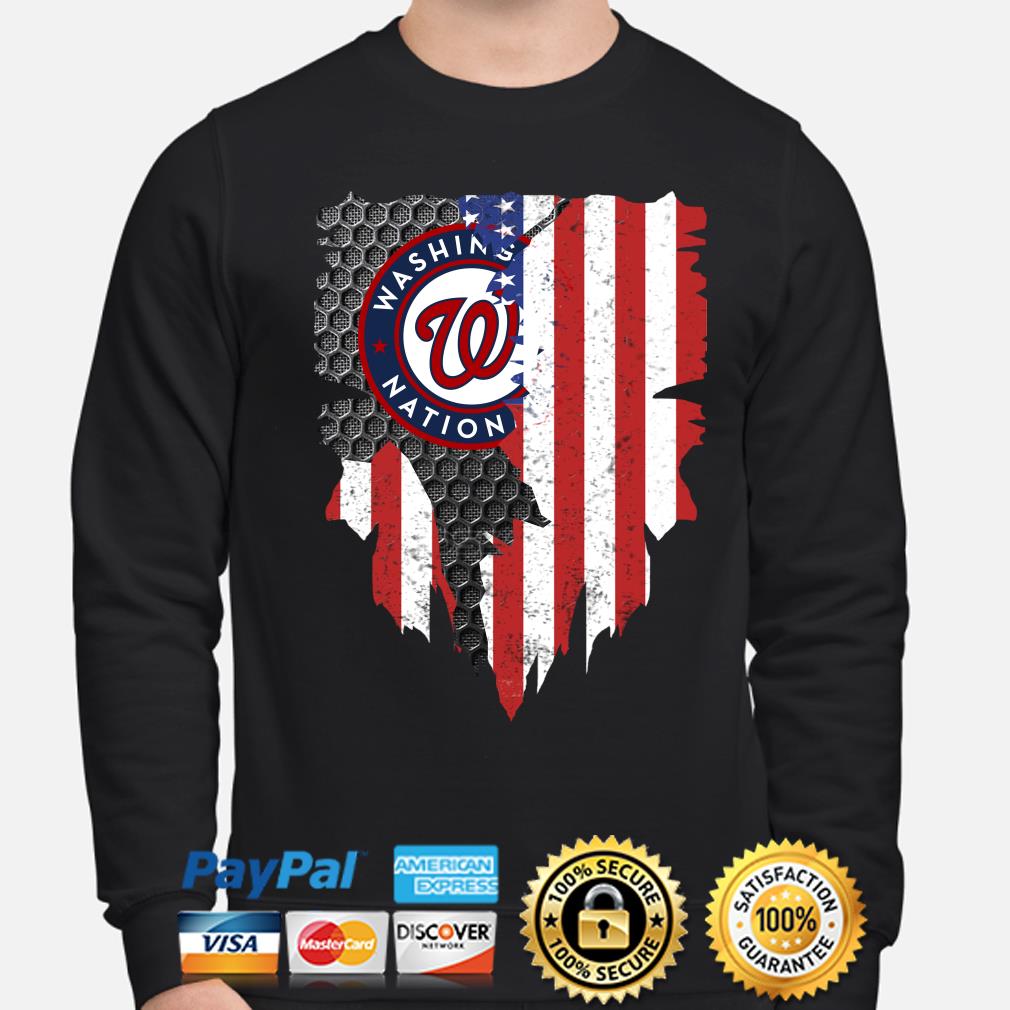 washington nationals american flag shirt