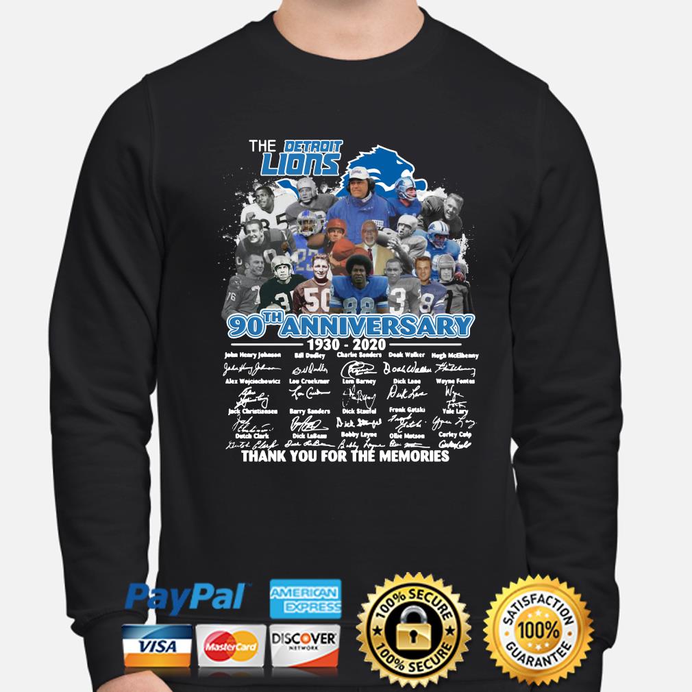 HOT Detroit Lions to celebrate 90th season Hoodie • Shirtnation