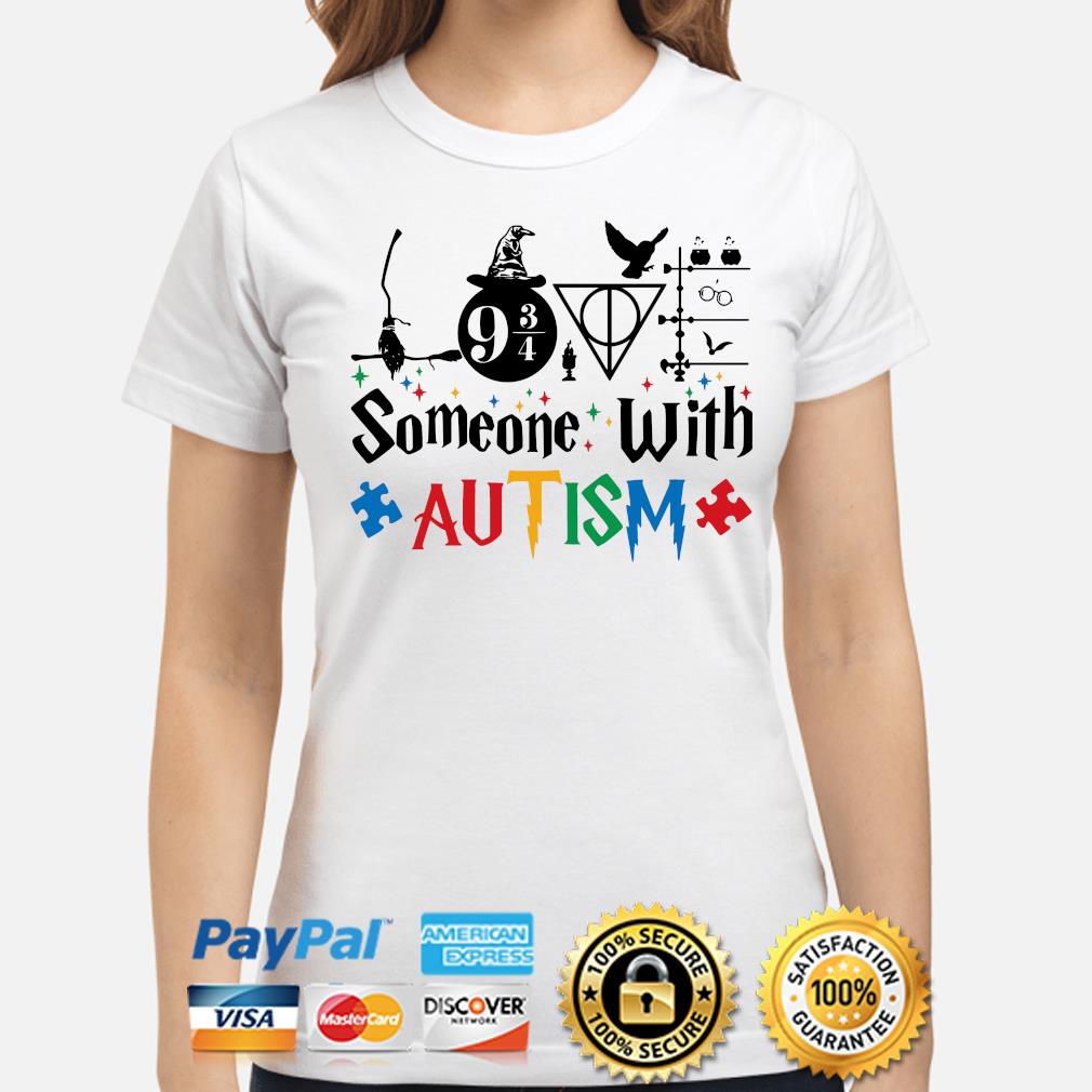 Giftig touw Parel Harry Potter Love someone with Autism shirt, hoodie, sweater, long sleeve  and tank top