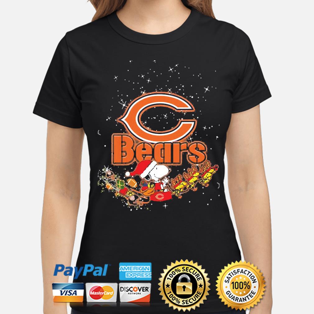 Snoopy Chicago Bears Christmas Shirt, hoodie, sweater, long sleeve and tank  top